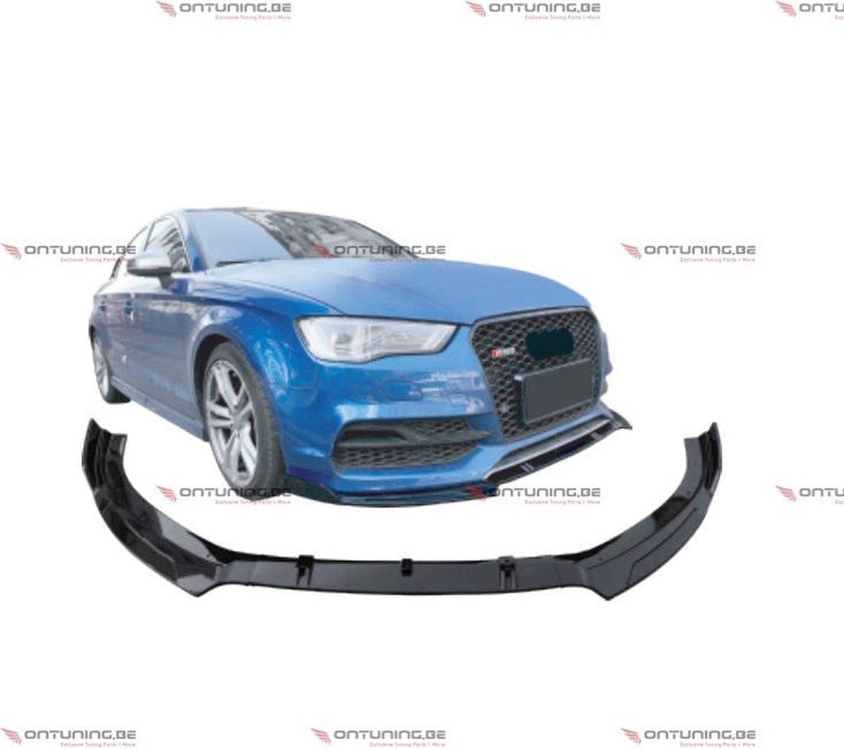 Audi A3 8V (2013-2016) RS Look Voorspoiler Glanzend Zwart