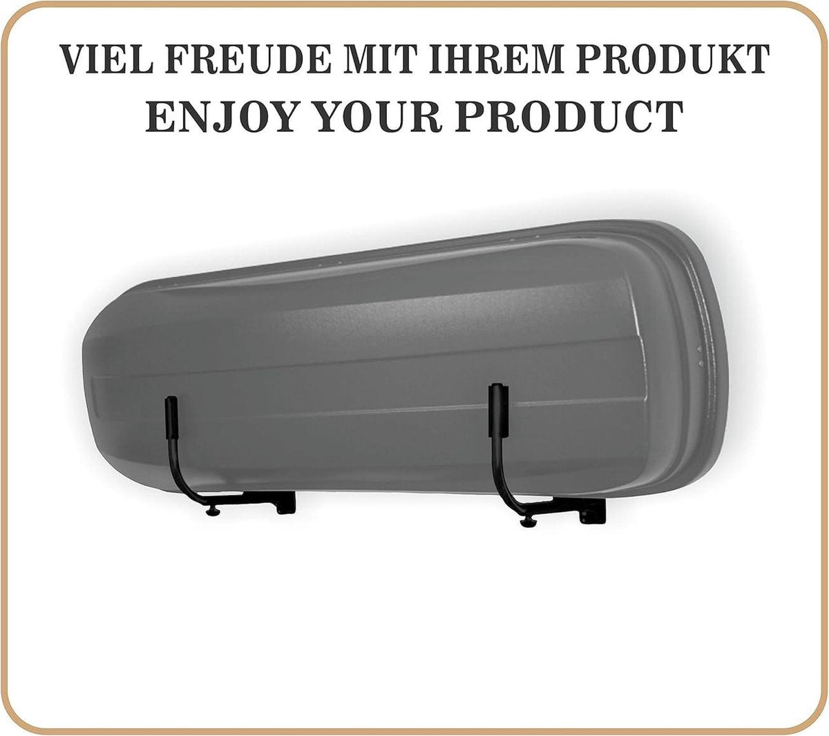 Equivera wandbevestiging voor dakkoffers - tot 52cm hoogte - 40kg draagvermogen dakkoffer