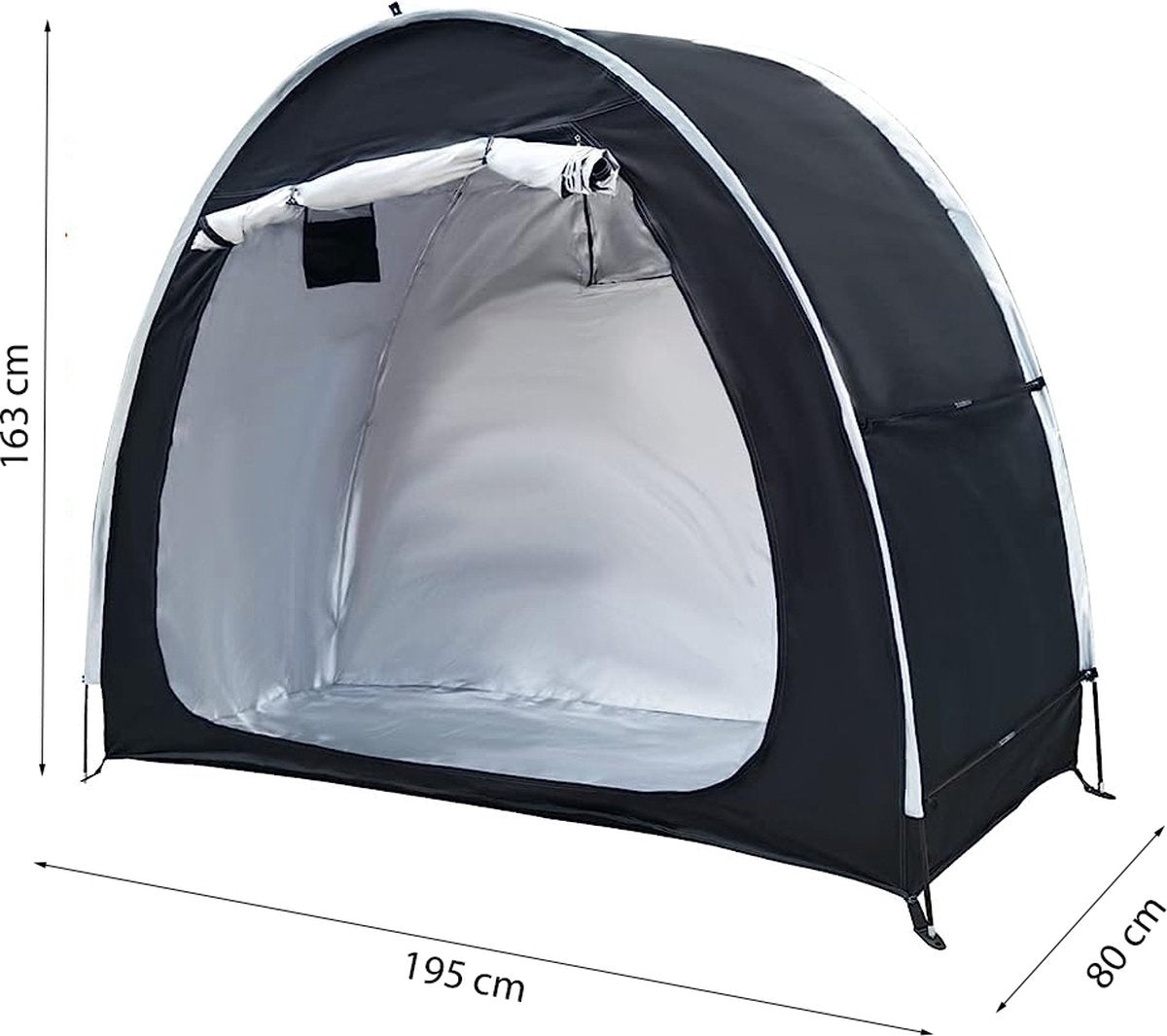 Bike Tent XL - Black - Mobile Bicycle Storage - Water-Repellent - Bicycle Protection - Bike Storage