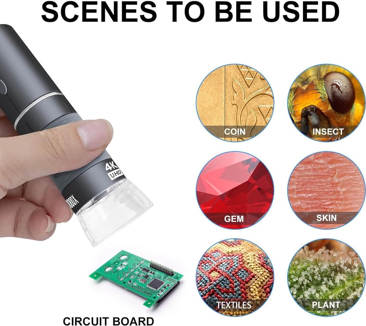 Microscope - Science - Digital Microscope - Incl. Camera - Smartphone compatible - Electric