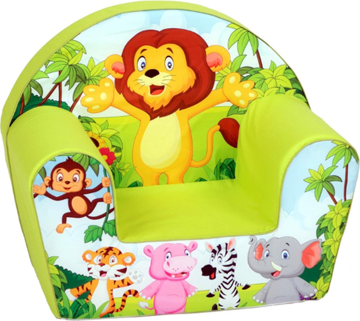 Kinderfauteuil - Kinderfauteuil - Peuterstoel - Dierentuin - Groen