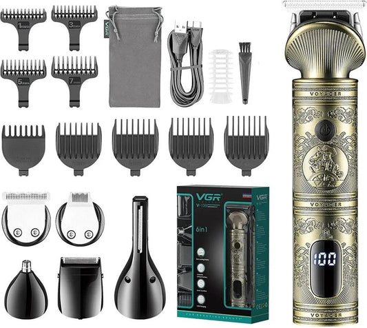 Bolmans - Tondeuse - Haartrimmer - Trimmer - Tondeuse Mannen - 6 in 1 - Tondeuse Hoofdhaar - Tondeuse Hond - Scheerapparaat - Met Display - USB C