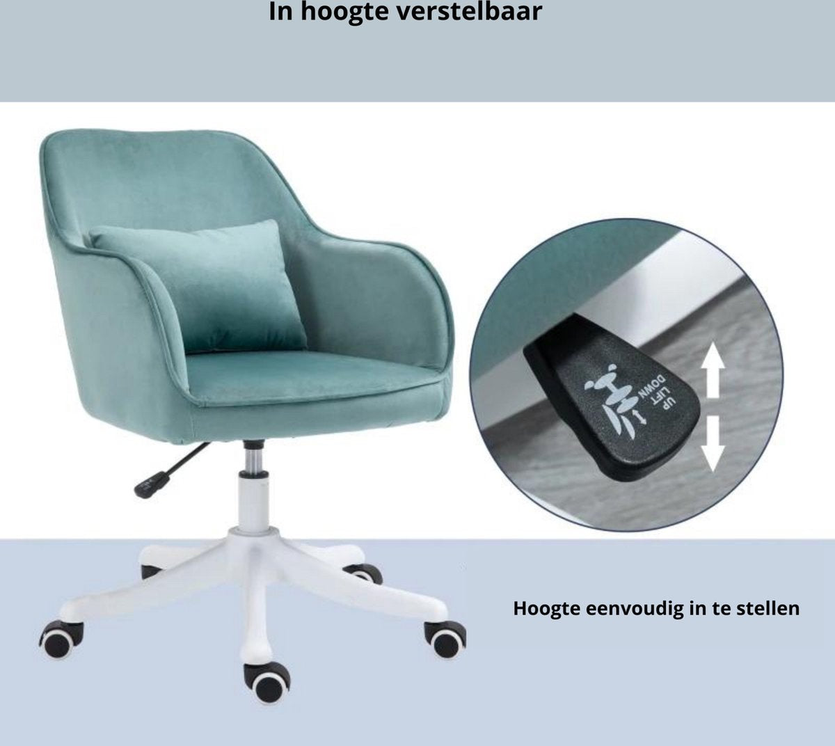 Office chair with massage function - Ergonomic office chair - Green