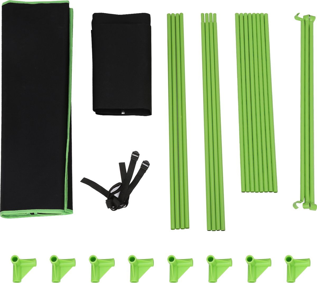 Kweektent in huis - 80 x 80 x 180 cm - Growtent Binnen - Growbox om Planten te Kweken - Zwart&Groen - 2-in-1 Kweekkast - Planten Dark Room - Greenhouse - Waterdicht