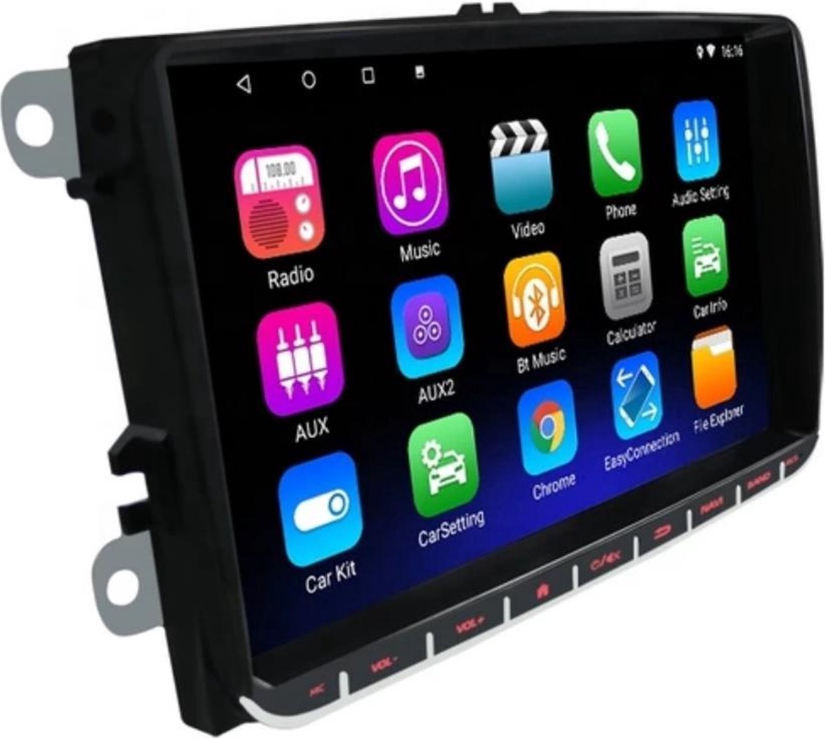 Android 10.0 Radio Navigatie 9 inch Scherm Auto Video voor VW CC Universeel Golf / Polo / Tiguan / Passat / B7 / B6 / SEAT / Leon WIFI GPS BT WIFI Radio SWC
