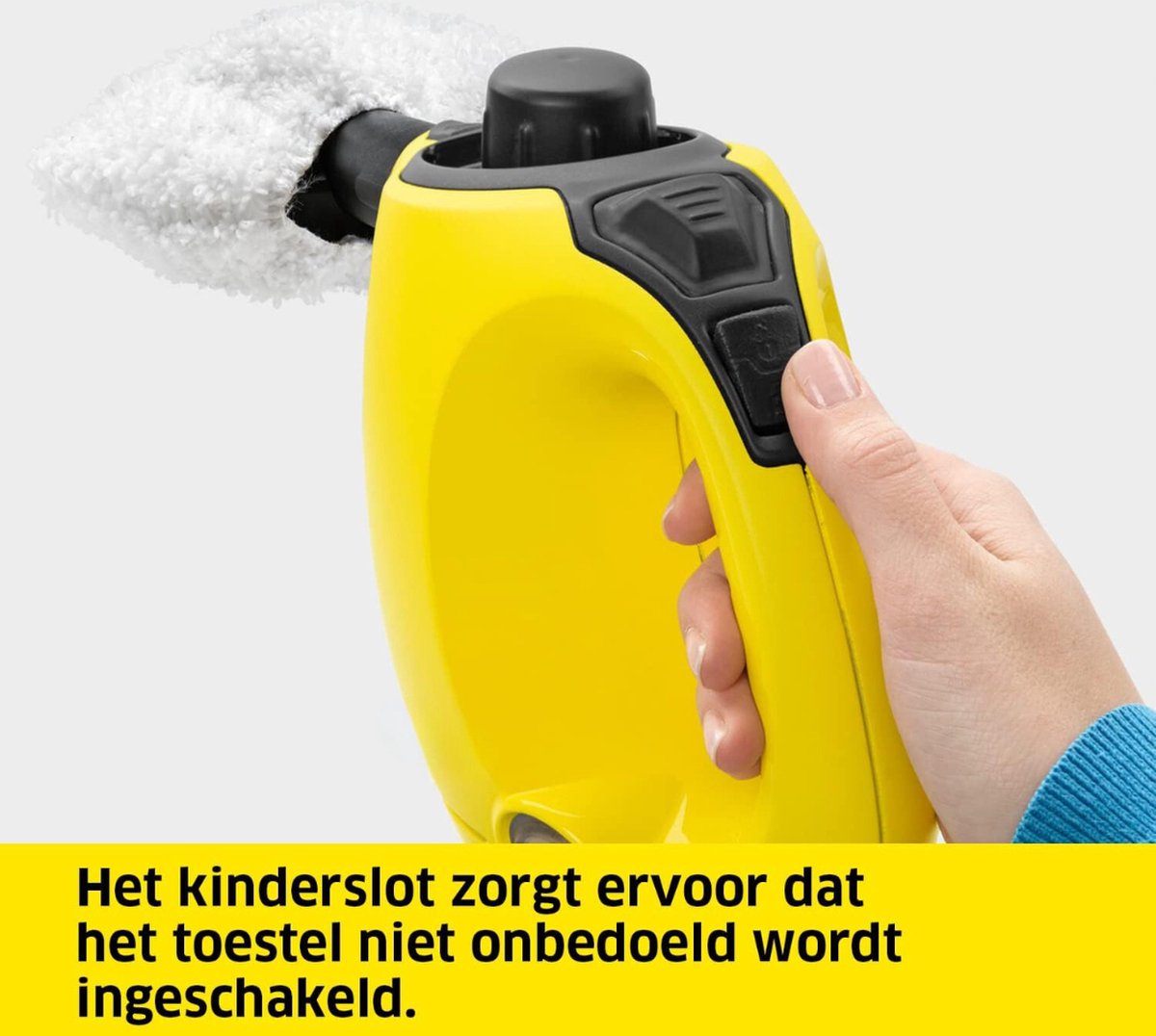 Stoomreiniger - Vloerstoomreiniger - Ronde Borstel - Multifunctioneel - Easyfix - Alle Vloeren