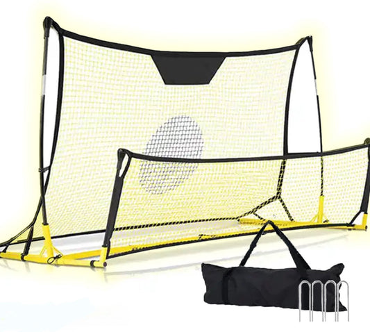 Football Rebounder - INCL. CARRY BAG - 2-in-1 Rebounder - Football Training Equipment - Kickback - Football Bouncer - Football Goal - Football Gear - Football