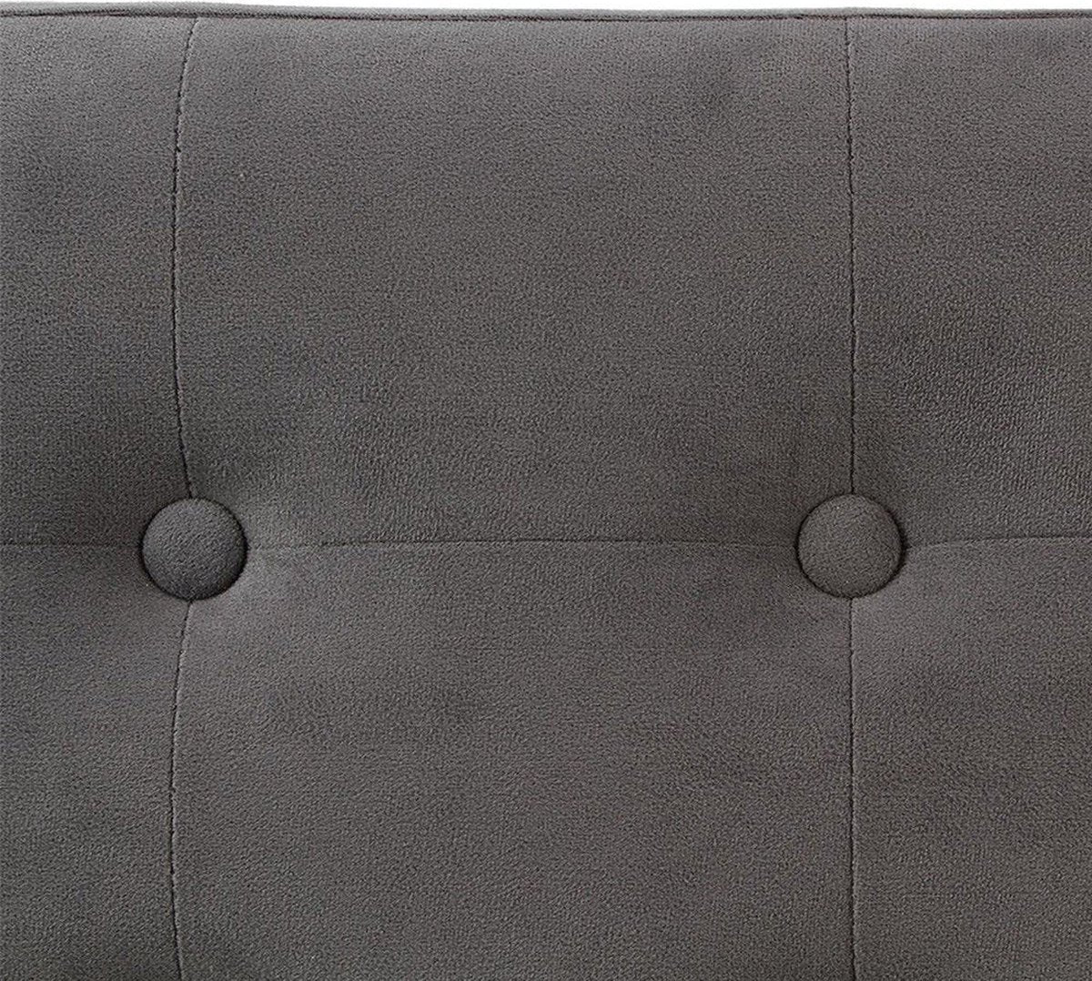 Poef + Opbergbox Groot Mathieu Grijs Velvet