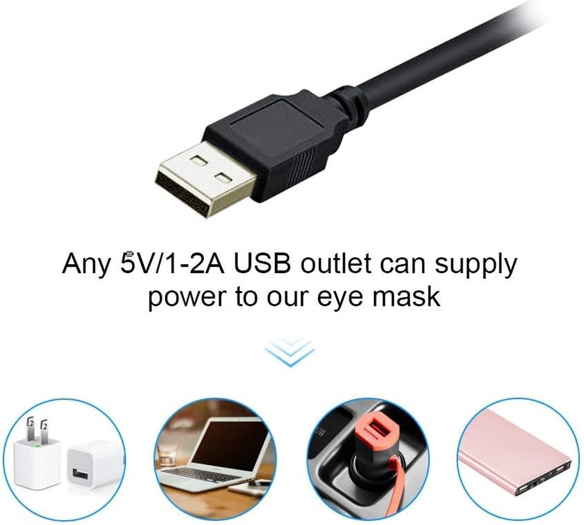 Heated Eye Mask - 4 Modes - Black - Electric Eye Mask - Eye Mask - Eye Mask for Puffiness - Sleep Mask - Dry Eyes