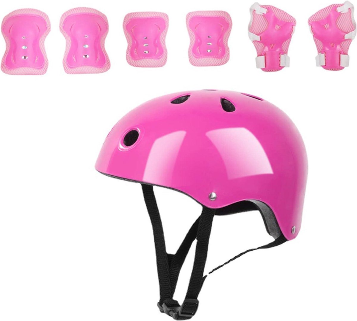 Kids Protective Gear - Helmet Elbow Knee Pad Set - Balance Bike Scooter Roller Skates