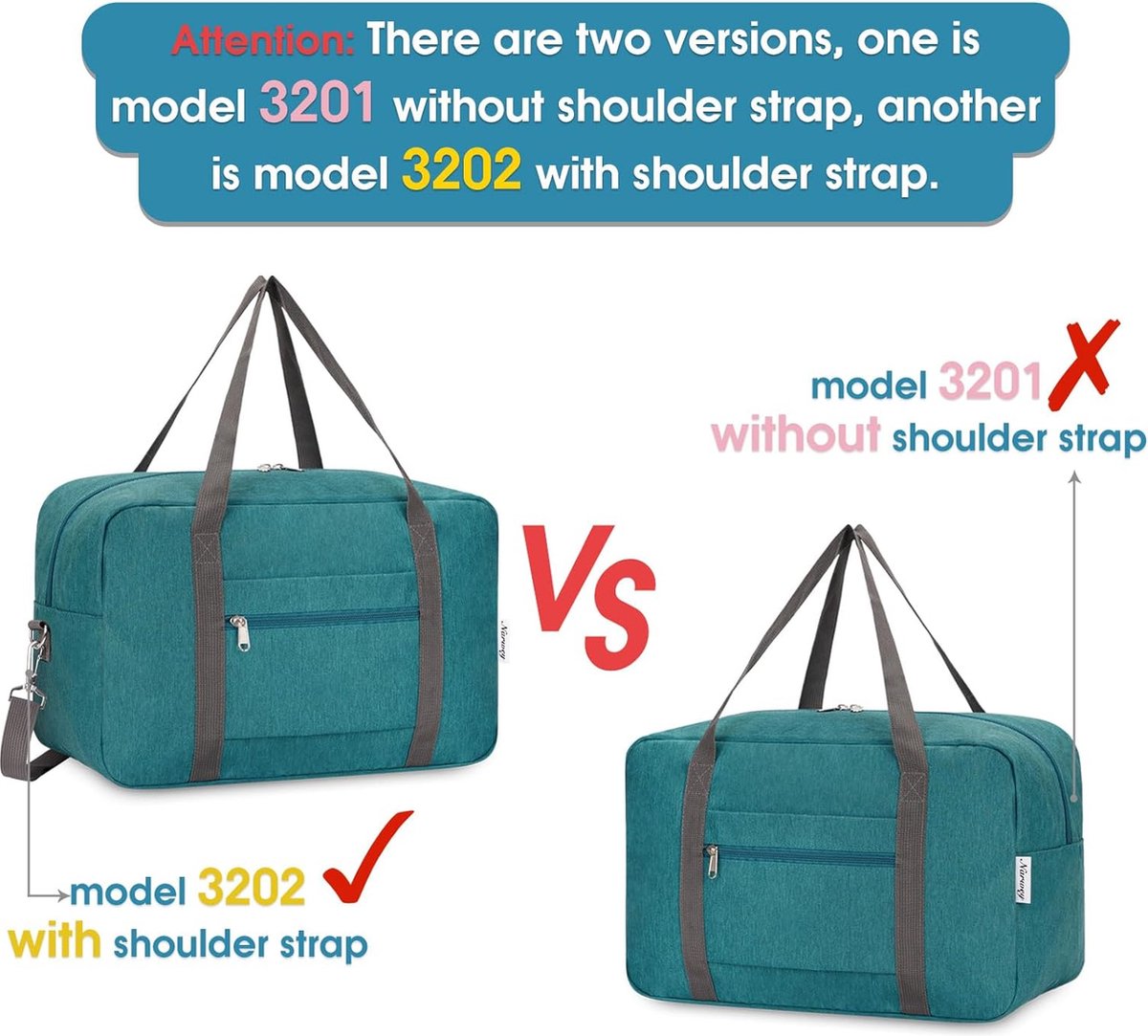 Handbagage, 40 x 20 x 25 cm, tas voor in het vliegtuig, opvouwbare reistas voor dames en weekendtrips, 20 liter, blauw, groen