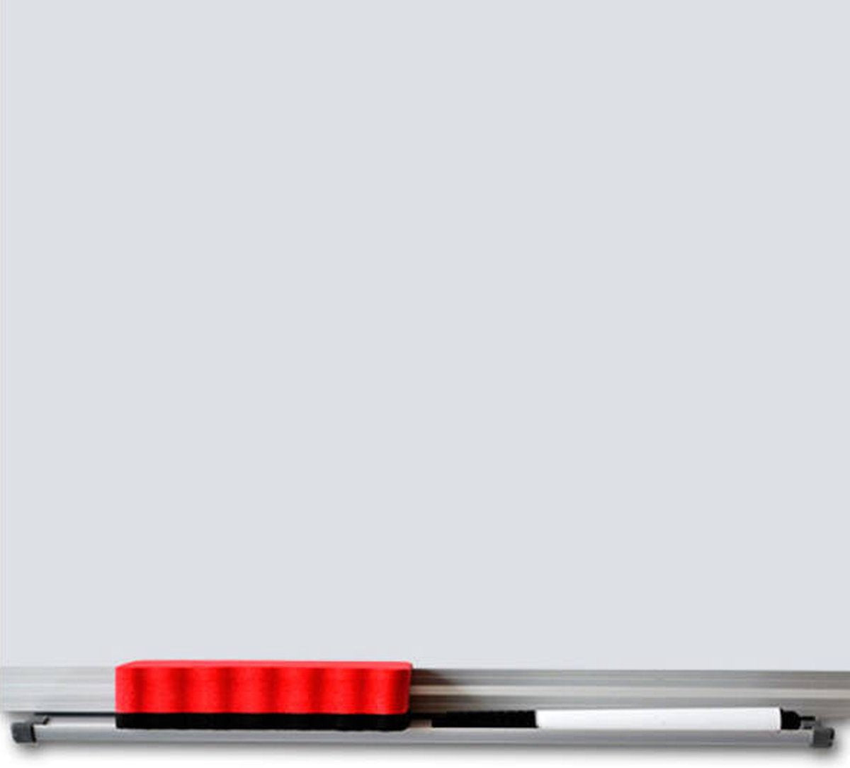 Magnetic whiteboard 120 x 210 cm with pen tray