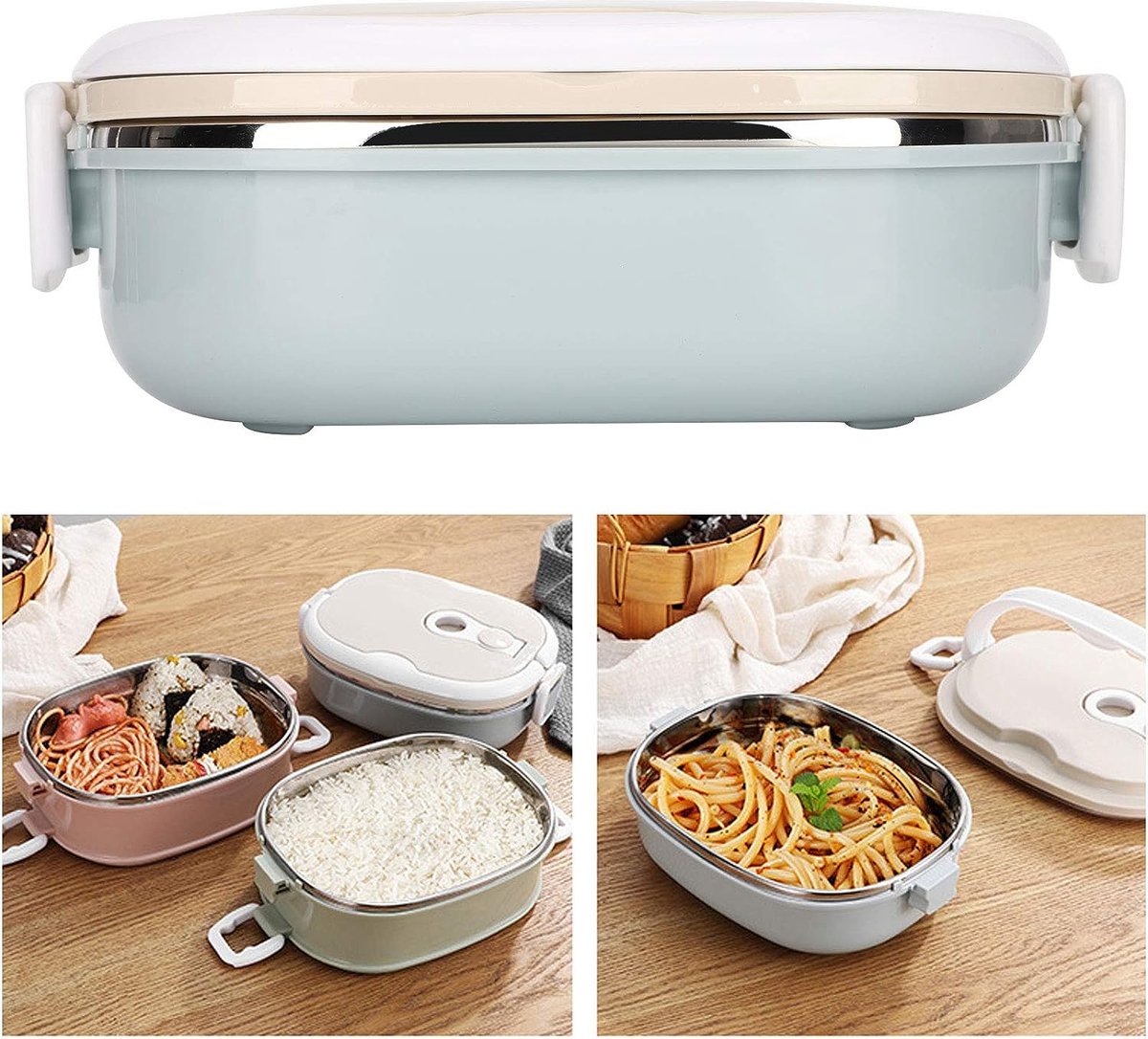 Thermos Bento-lunchbox met roestvrijstalen thermische isolatie, enkellaags 900 ml voedselcontainer voor kinderen, volwassenen, studenten, houdt voedsel warm, geschikt voor werk, school, kantoor