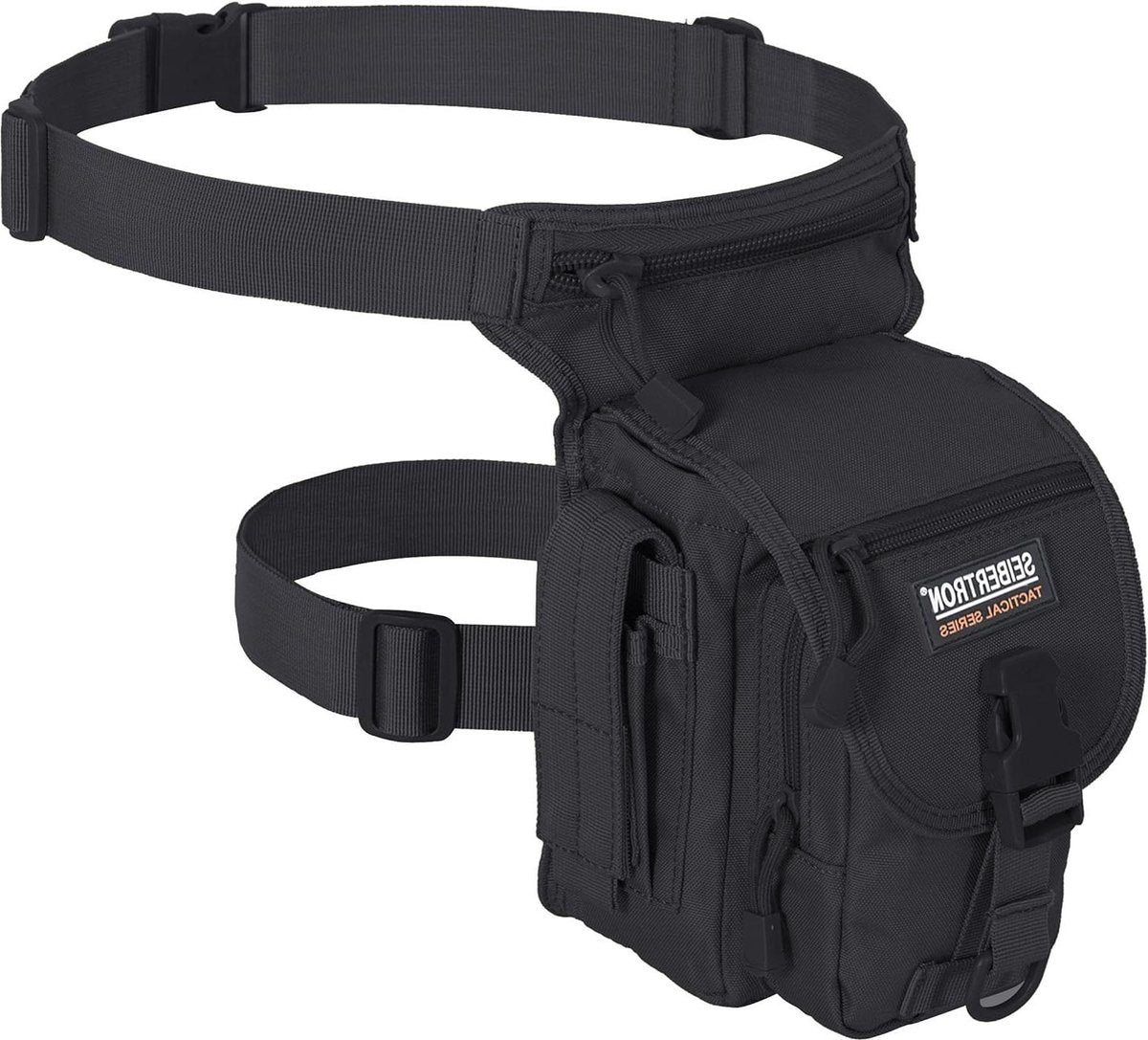 Waterdichte Airsoft Tactische Drop Leg Paneel Utility Pouch Tas - Type B Cross Over Been Rig - Outdoor Fietsen Wandelen Heup/Dij Tas - Seibertron Friendly Wandelen Taille Tas
