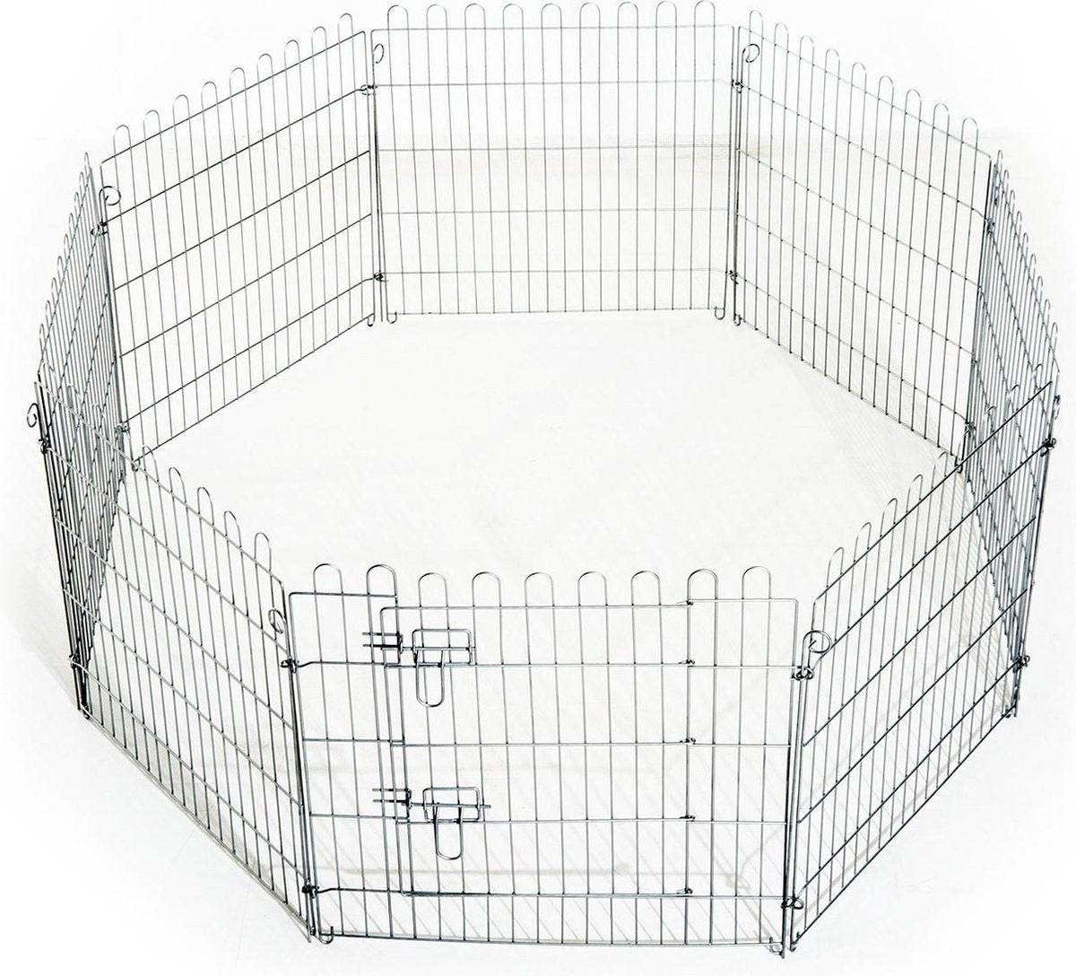 Puppyren XL - metaal - 76 cm hoog - 510 cm omtrek - Inclusief grondhaken