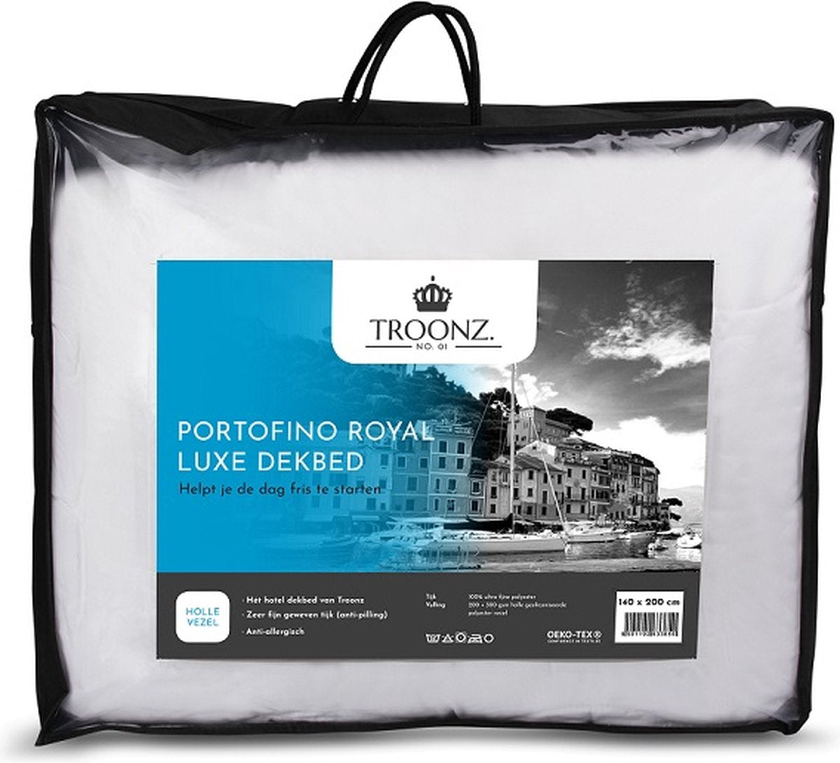 Luxe hotel Dekbed Portofino Royal 4 Seizoenen Dekbed 140 x 200 – Zomerdekbed & Winterdekbed - Eenpersoons dekbed - Hotel Dekbed voor Eenpersoonsbed