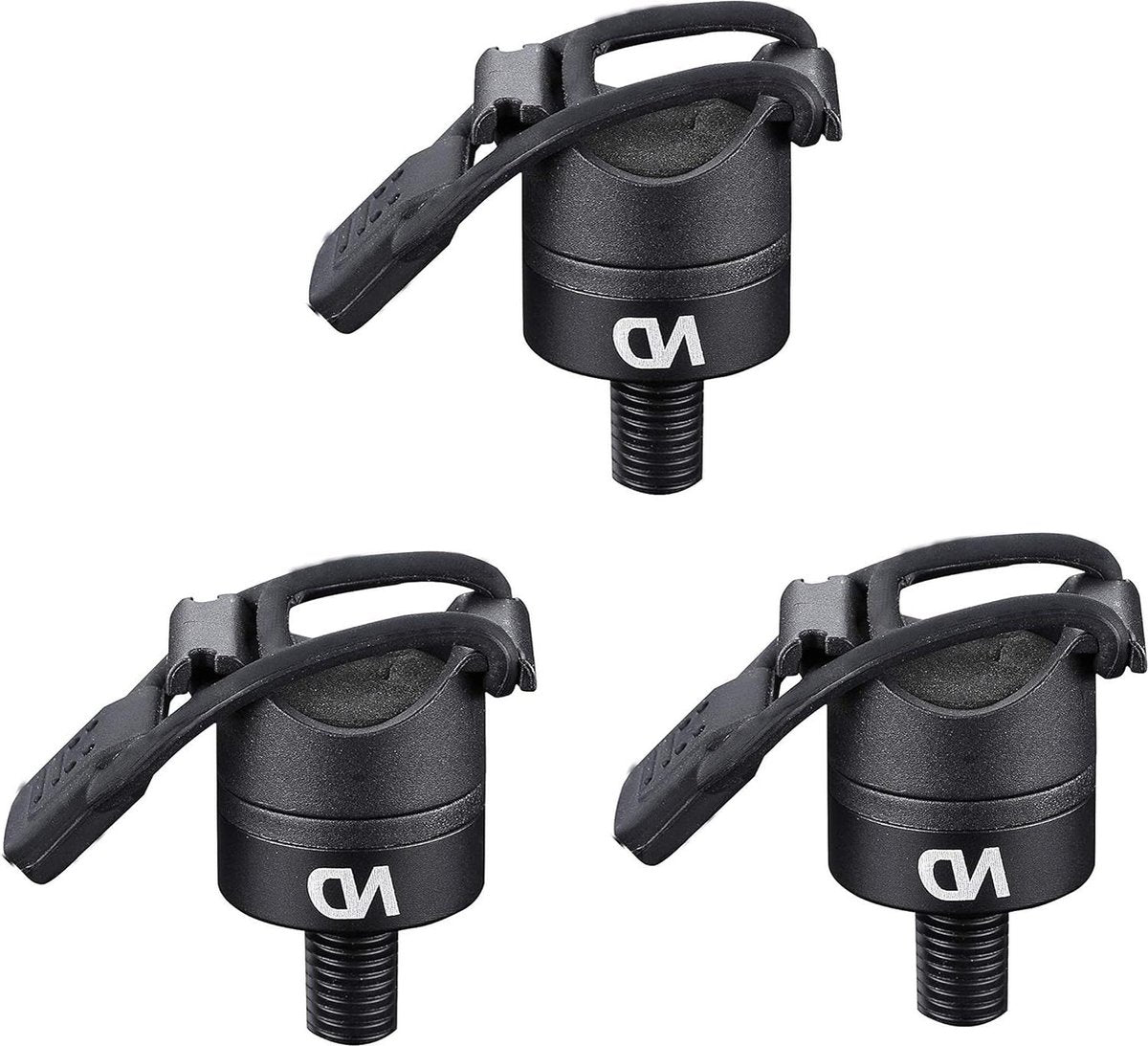 3* Magnetic Butt Rest P8 - Karper Vishengel - Aluminium - Zwart