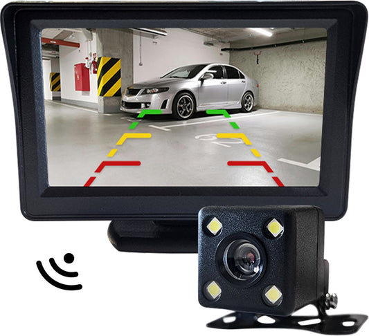 Wireless Reversing Camera with Night Vision - Parking Aid - 5 inch HD Ready - Complete set