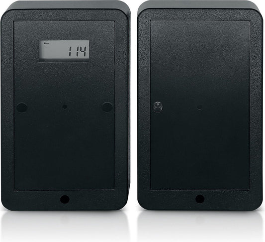 Wireless Customer Counter with Two-Way Display - People Counter - Gain Insight into Visitor Numbers - Battery-Operated Visitor Counter - Easy Installation