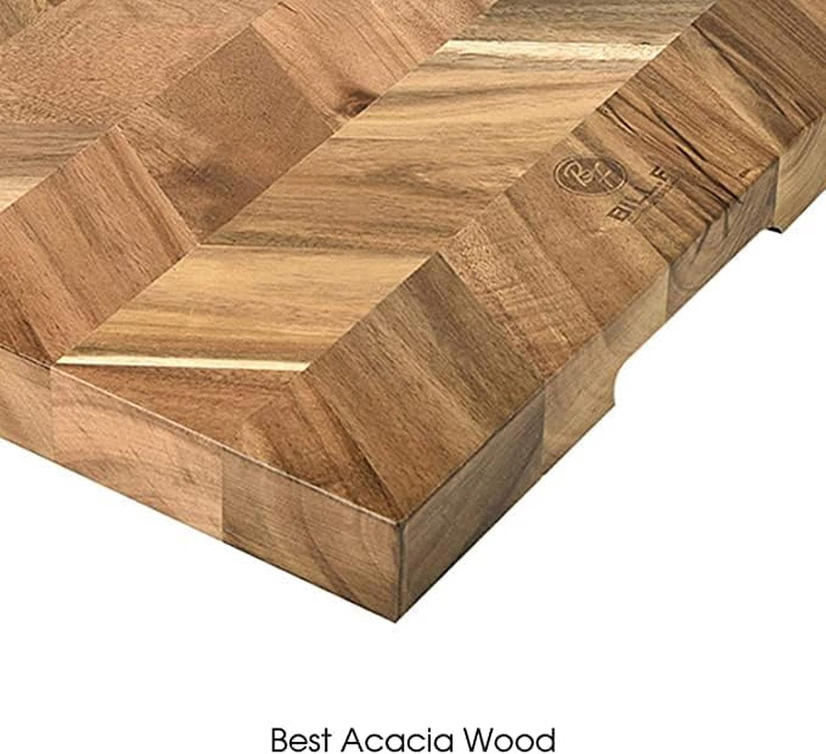 Acaciahouten snijplank kopshout Professionele snijplank groot 46 x 33 x 2,5 cm
