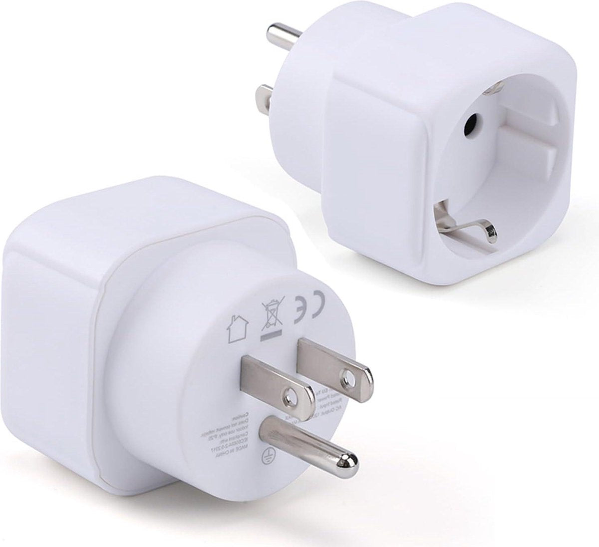 Reisadapter Amerika EU naar VS - Powersky reisstekker Duitsland - stekker Verenigde Staten Canada - Mexico Thailand Jamaica Brazilië stopcontacten