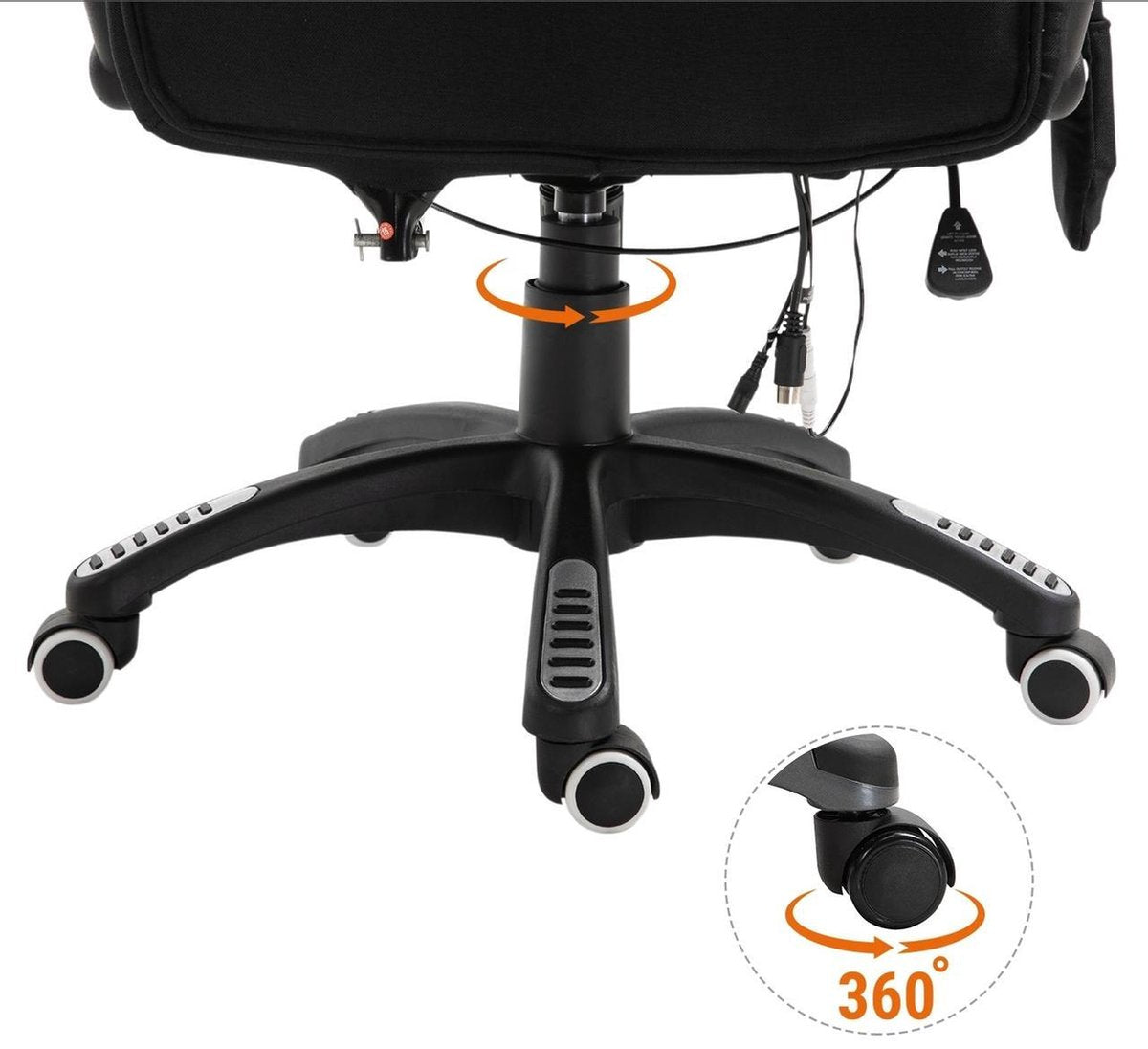 Office chair - Ergonomic office chair - Executive chair - Massage chair - Office chairs for adults - Black