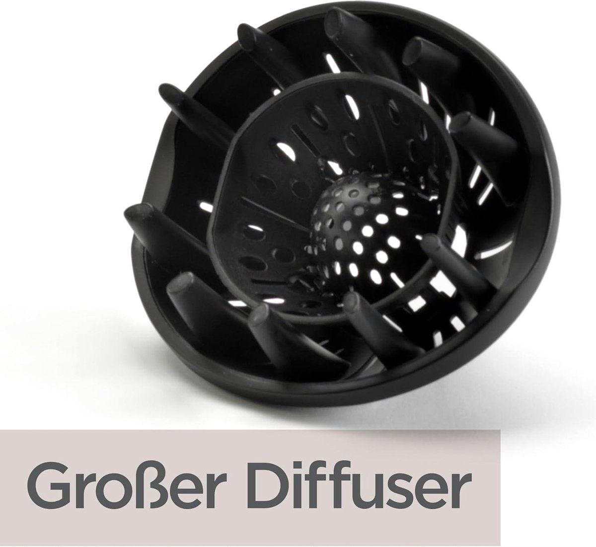 2000 watt BaByliss D373E Cordkeeper haardroger met ionische anti-frizz-functie en intrekbaar snoer föhn met diffuser