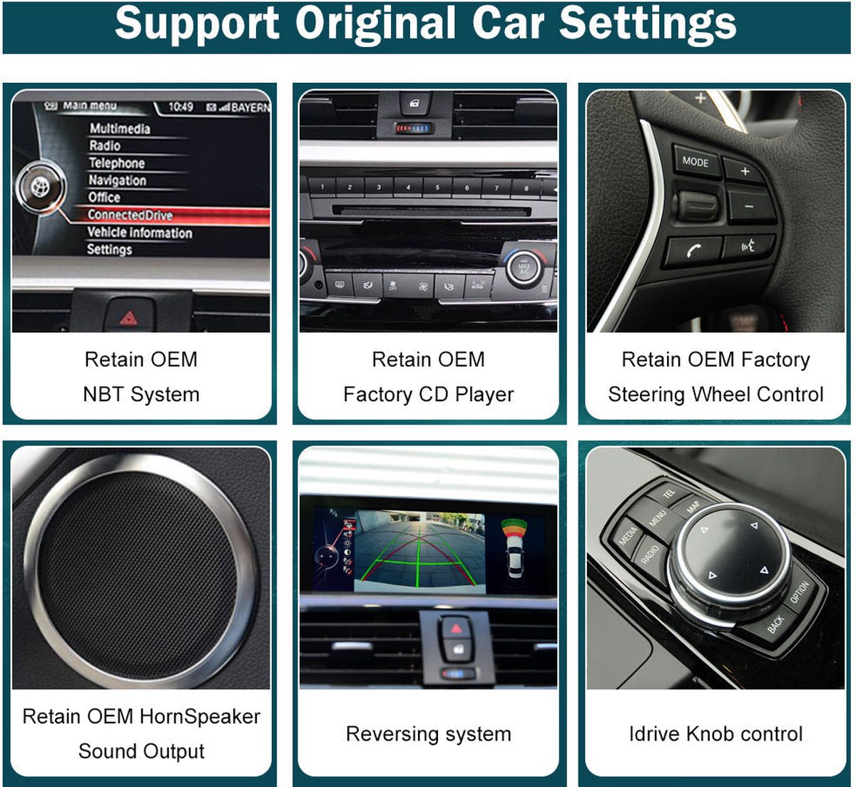 Auto Radio en Multimedia Scherm - CarPlay - Geschikt voor BMW 1/2 Serie (2004-2016)