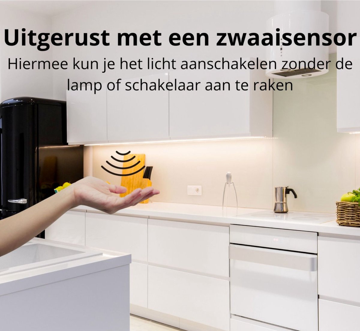 LED Onderbouwverlichting 80 cm met zwaaisensor - Lamp voor kasten & keukens