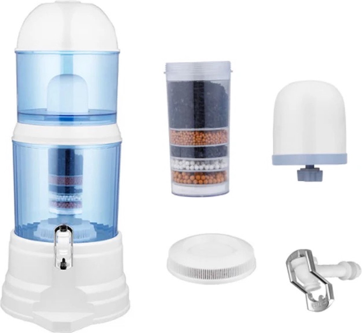 Waterfilter Aqua meertrapsfilter 16L Filtert PFAS Medicijnresten en Pesticiden