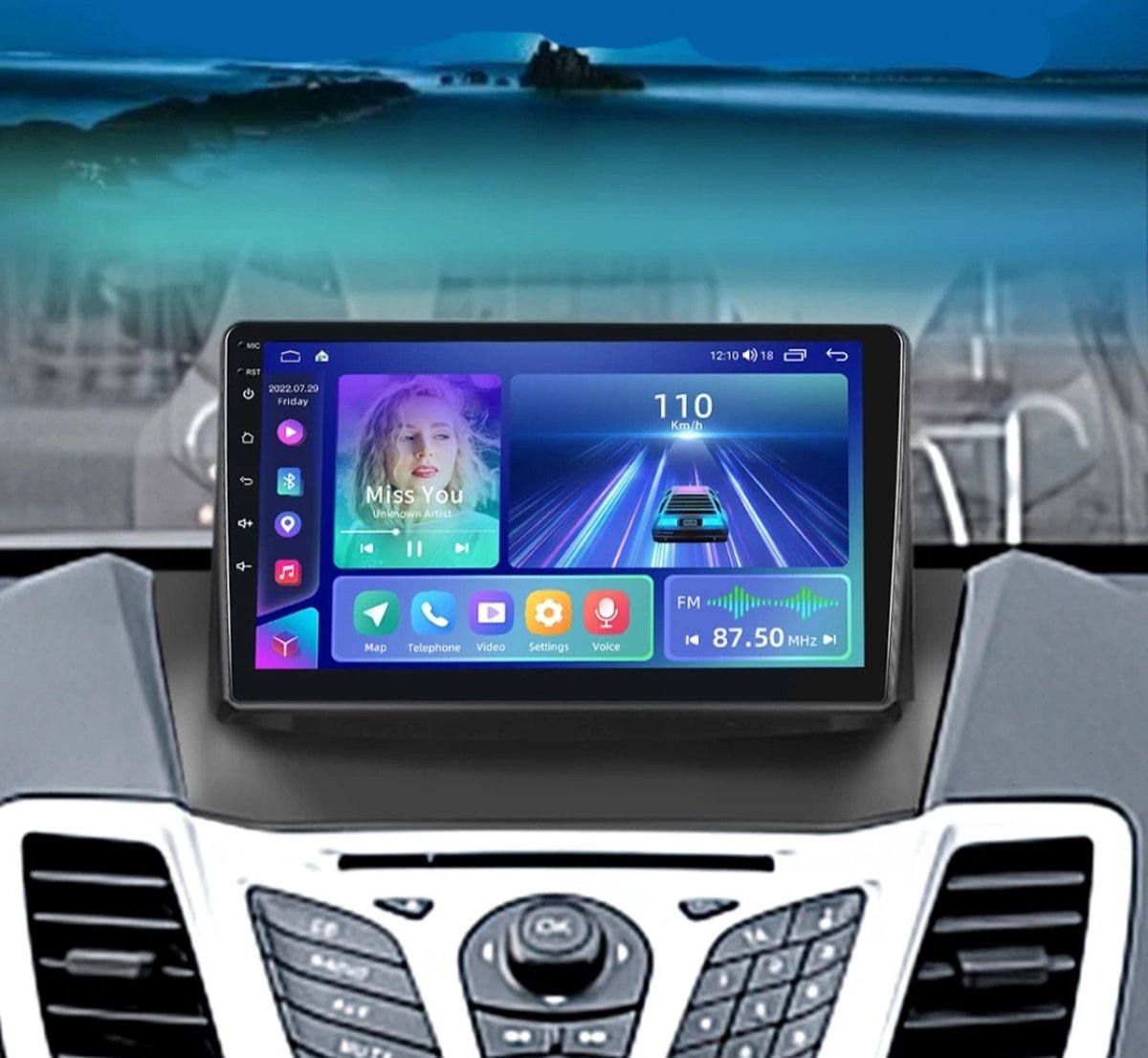 Ford Fiesta 2009 - 2011 | Carplay & Android Auto | 2GB & 32GB | Autoradio met navigatie | Radioscherm | 2009 2010 2011