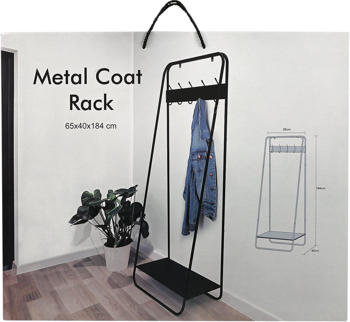 Free-standing coat rack