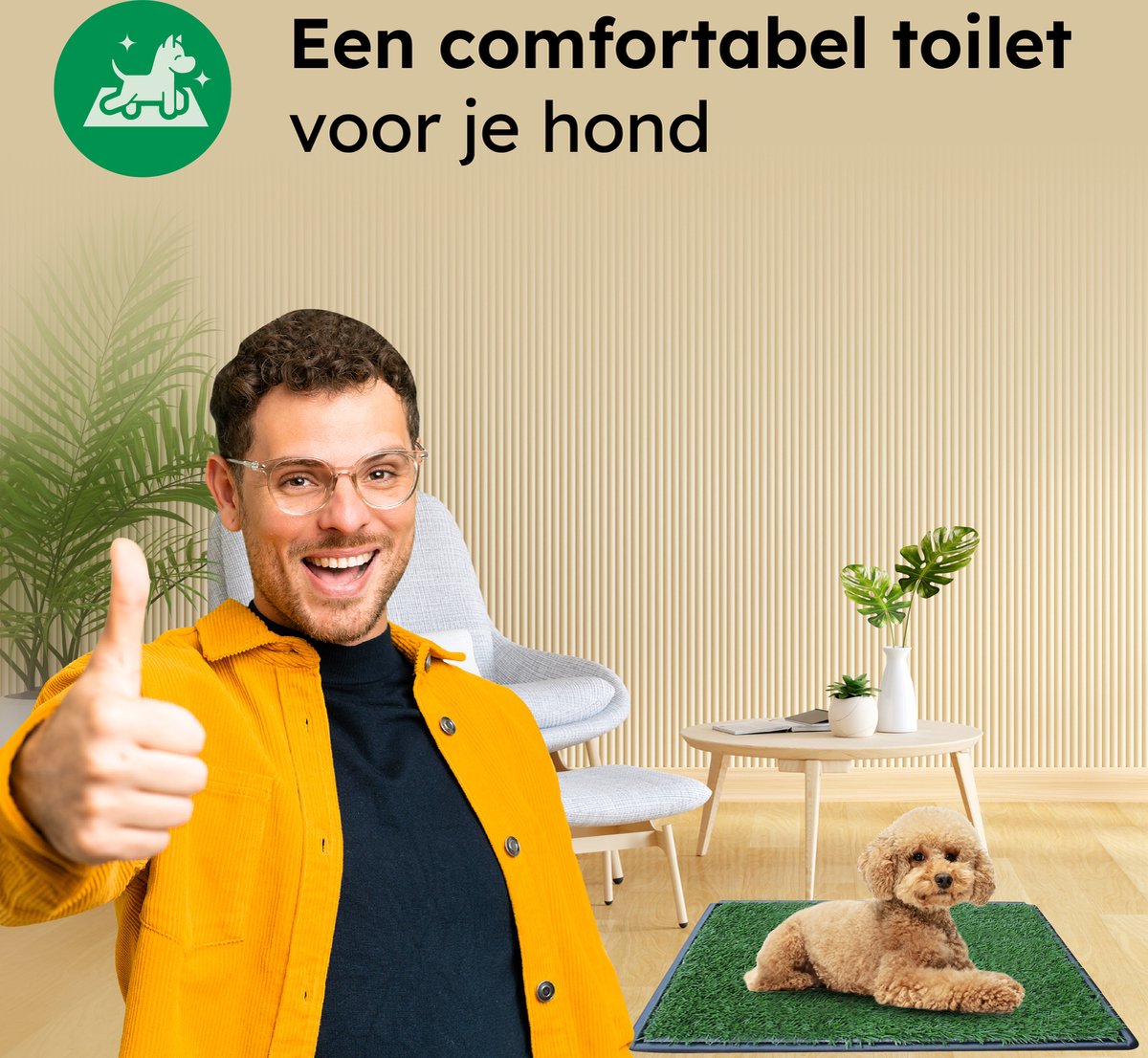 Gtrise Hondentoilet Met 2 Matten - Out/Indoor - Zindelijkheidstraining Ebook - Dieren Wc