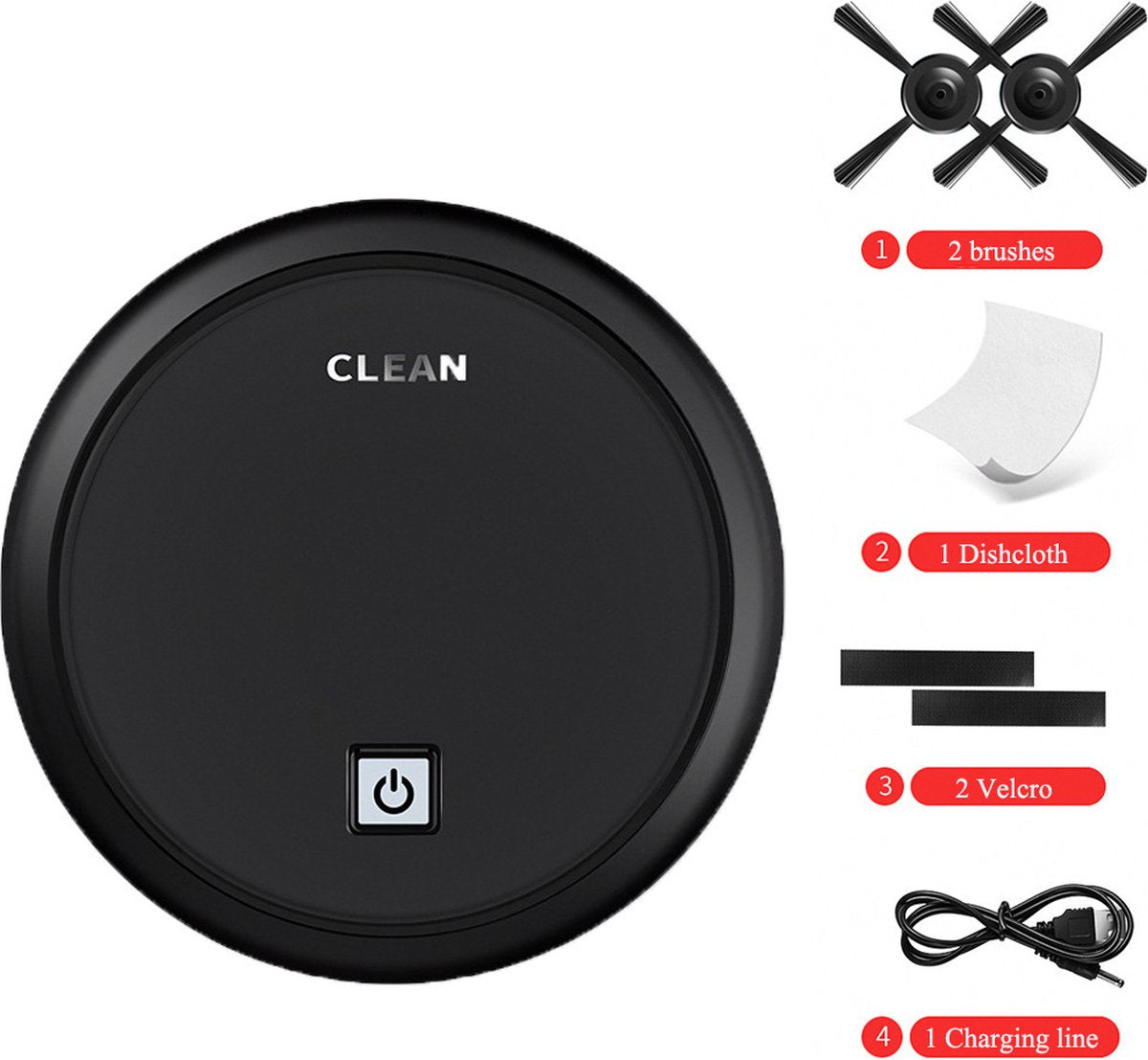 Robotstofzuiger met lader - robotstofzuigers - robotstofzuiger-Robotstofzuiger met dweilfunctie-All-Round Suction robotstofzuiger