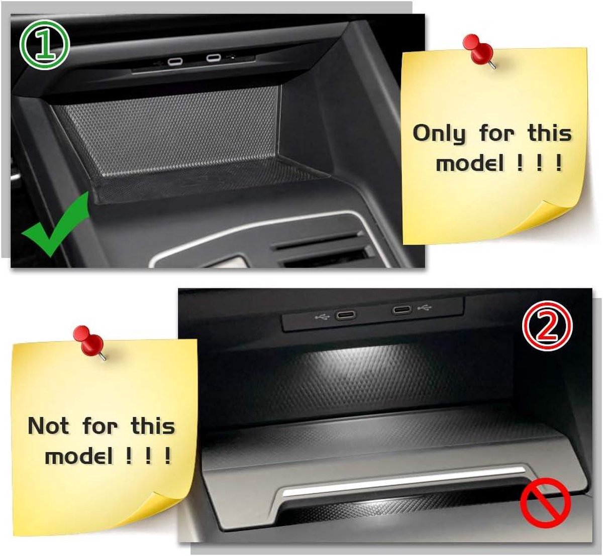 Opbergvak middenconsole - Auto-accessoires organizer voor VW Golf Mk8 8 - Origineel opbergdoos auto accessoires