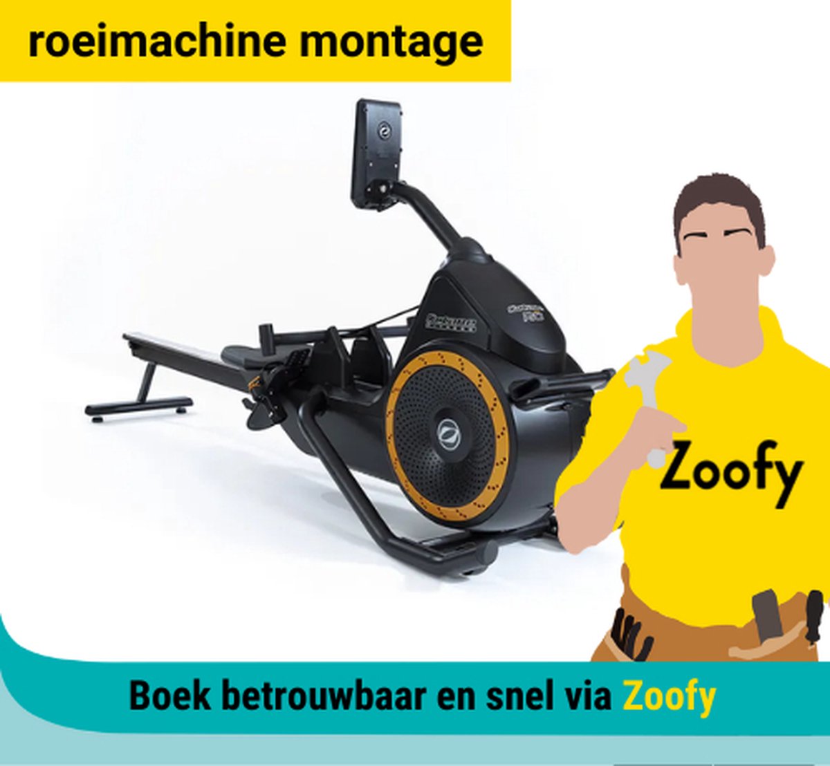 Installatie roeitoestel - Door Zoofy in samenwerking met Bol - Installatieafspraak gepland binnen 1 werkdag