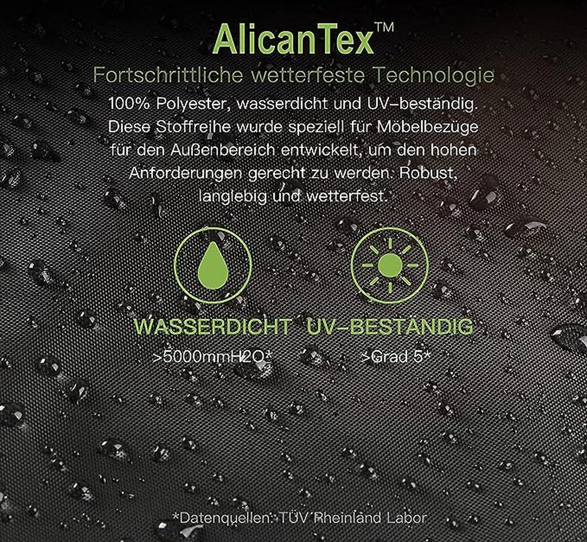 Bankhoes, loungebankhoes, afdekking voor 3-zits, waterdicht, loungebank, beschermhoes voor tuinbank, waterdicht, 420D polyester, 220 x 85 x 61/71 cm