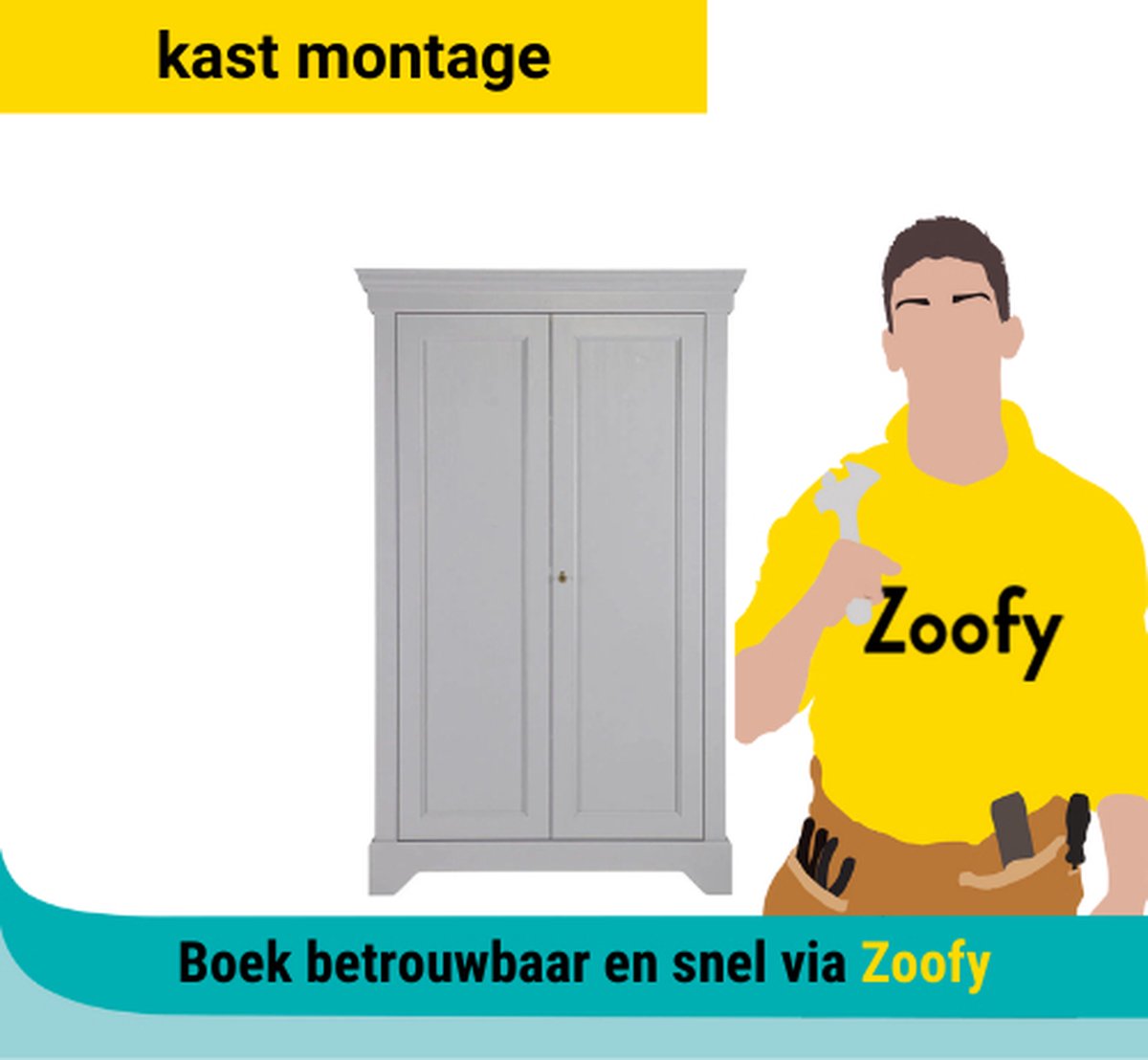 Meubelmontage (exclusief kledingkasten) - Door Zoofy in samenwerking met Bol - Montage - afspraak gepland binnen 1 werkdag
