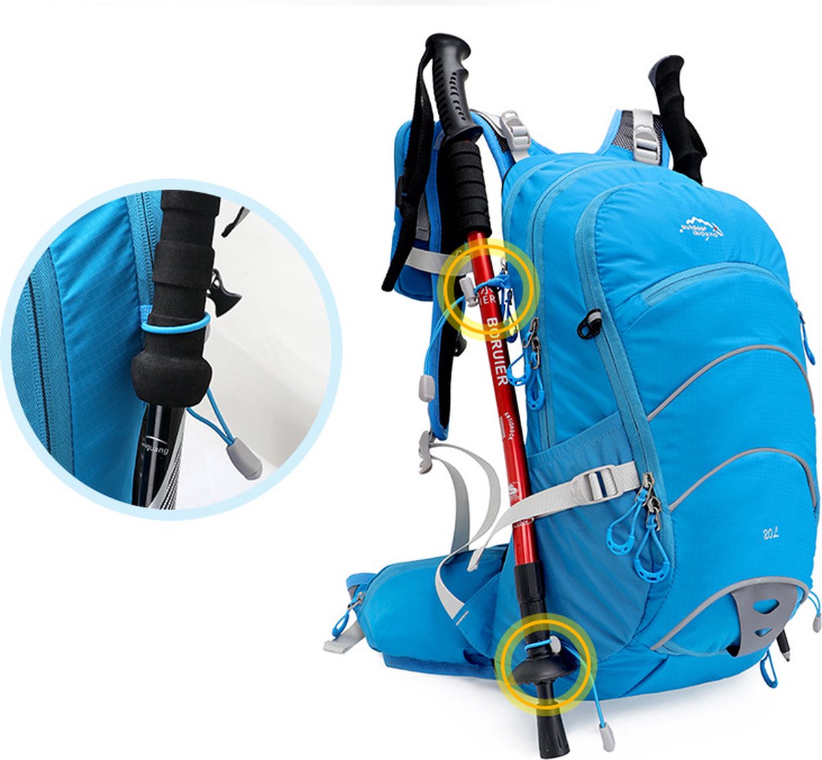 Avoir Avoir®-Klimrugzak 20L-Waterdicht-Intern frame-Unisex-Rood-Outdoor avontuur-Wandelen