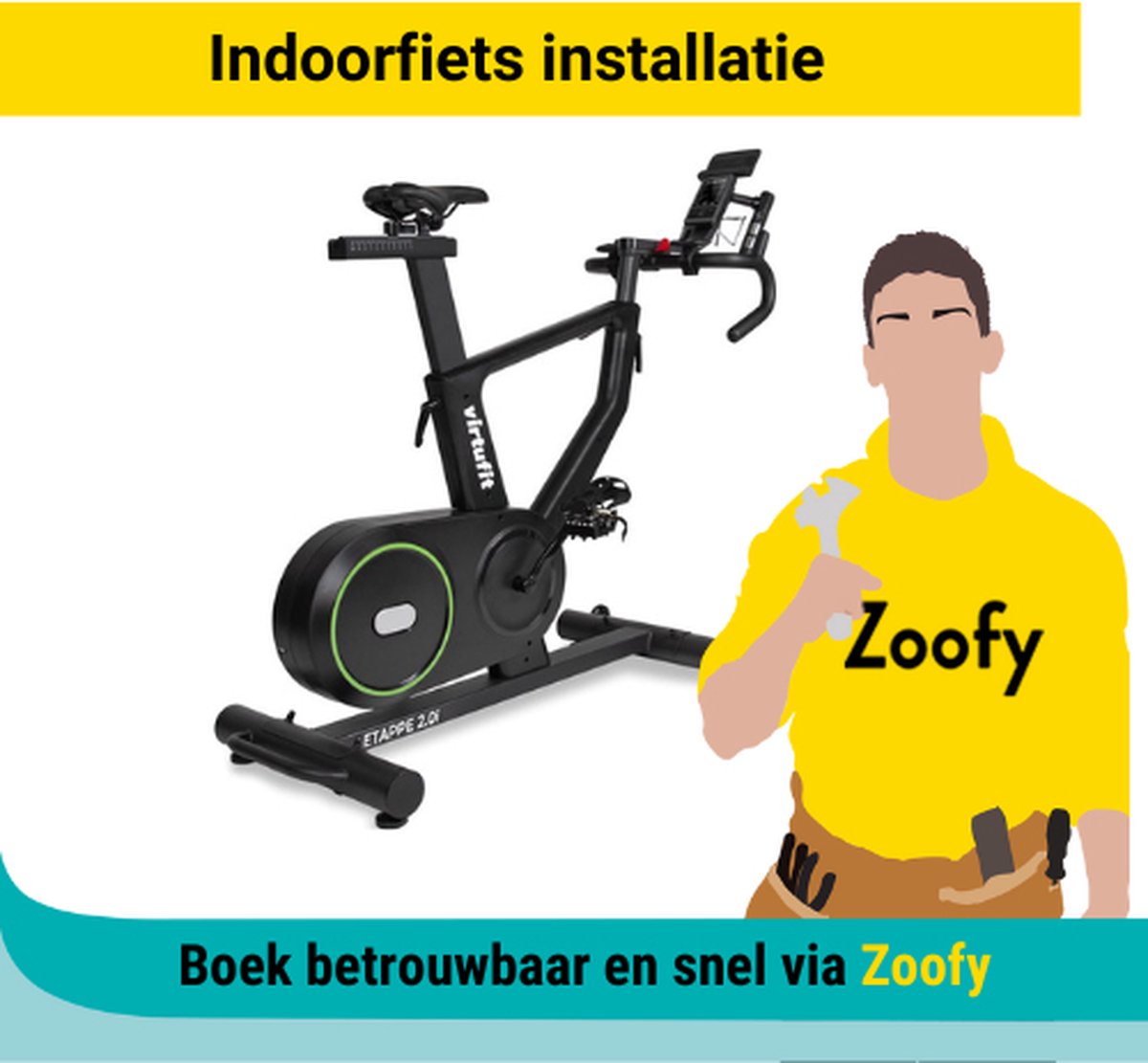 Indoor cycle installation - By Zoofy in collaboration with Bol - Installation appointment scheduled within 1 business day