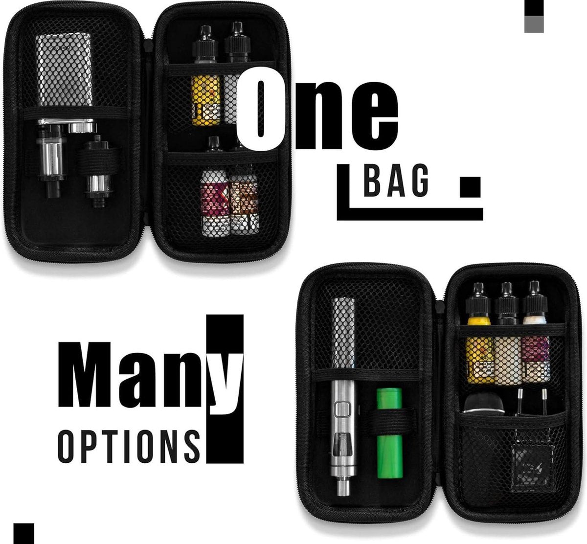 E-sigaret tas I Etui voor vloeistof en accessoires van e-sigaret voor onderweg I E-sigaretten etui - opberger voor e-sigaret