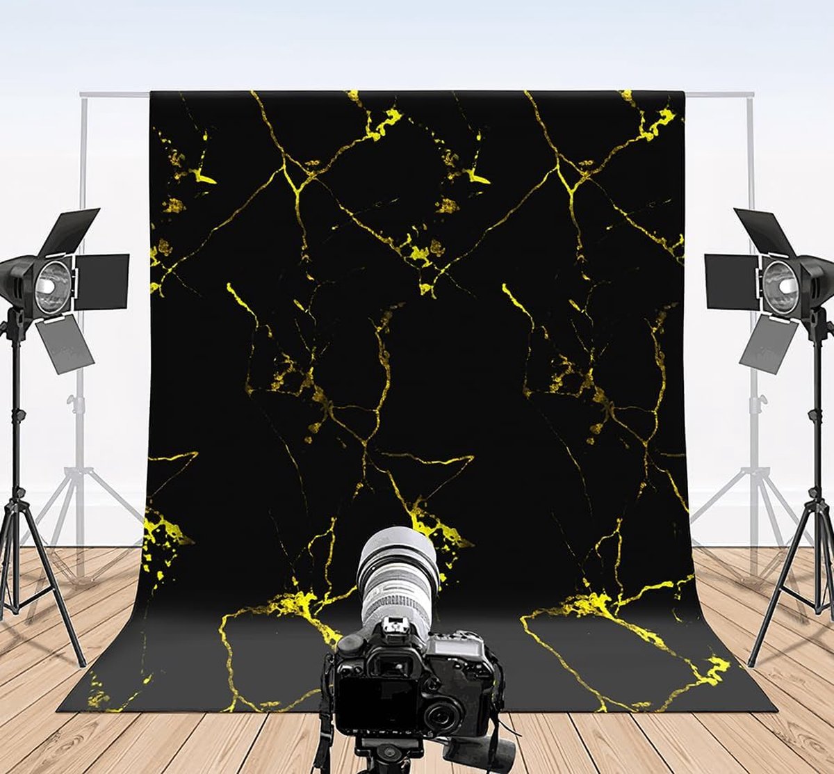 3D beddengoed, 135 x 200 cm, marmerpatroon, zwart, goud, omkeerbare beddengoedset, esthetisch, elegant, voor mannen en tieners, dekbedovertrek en kussensloop 80 x 80 cm, met ritssluiting