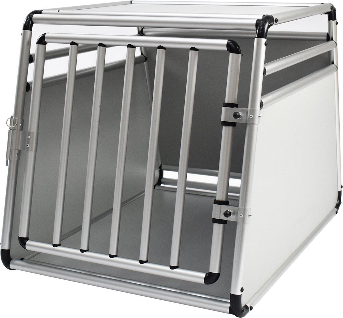 Hondenbench ronde aluminium buis large 80x60,5x64