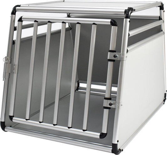 Hondenbench ronde aluminium buis large 80x60,5x64