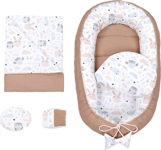 Babynestje - knuffelnest, multifunctioneel bednestje voor kinderen, \ Bedbumper voor baby's \ Babynestje voor pasgeborenen