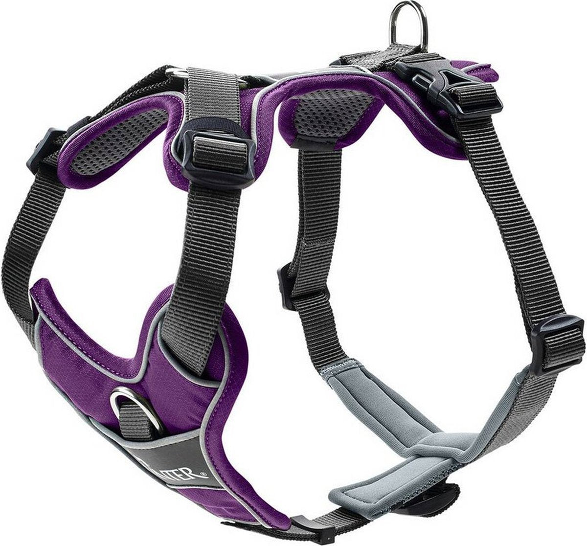 Honden harnas Hunter Divo Paars S 45-56 cm
