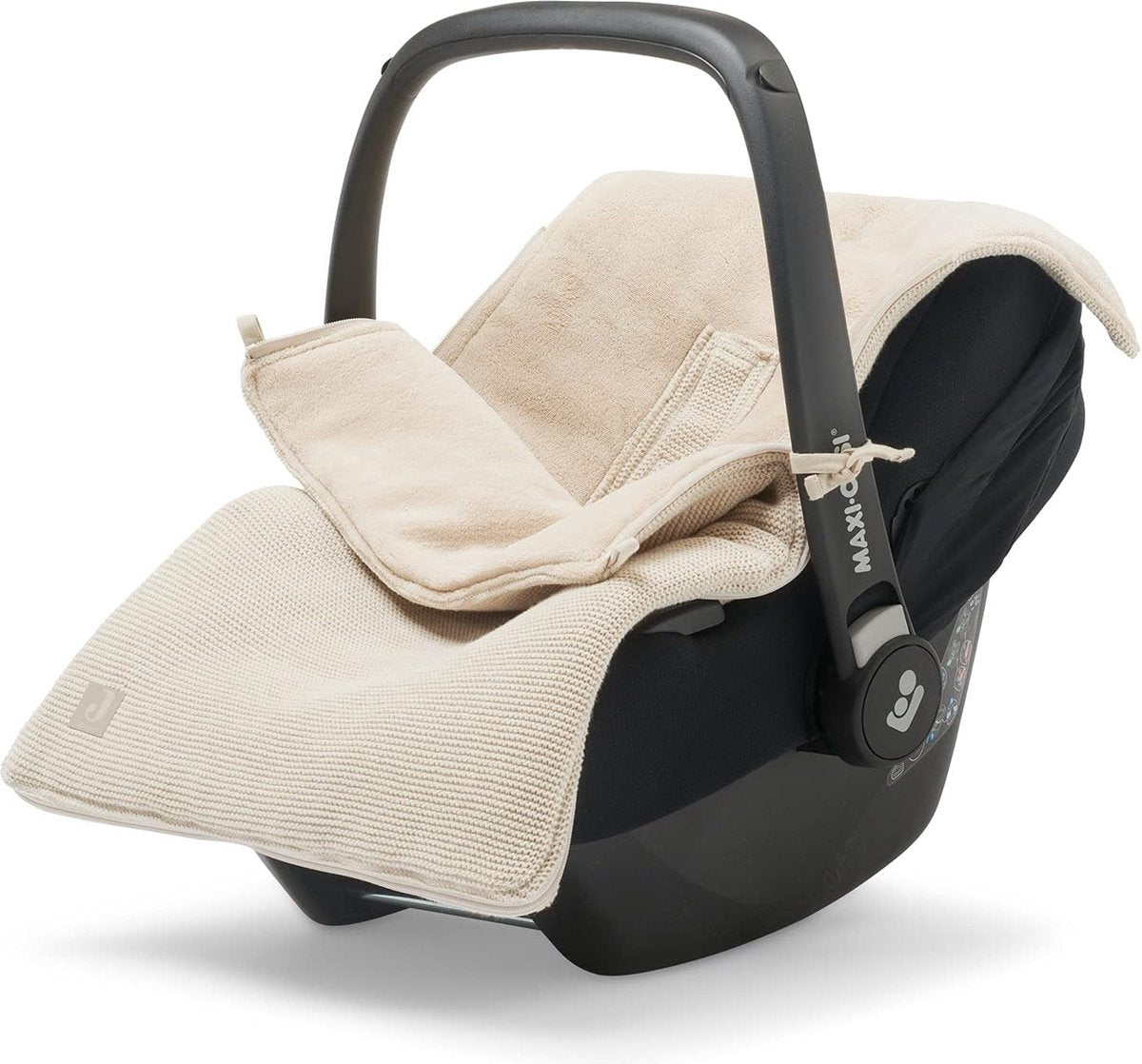 Footmuff for baby car seat Basic Knit Nougat Cream Beige