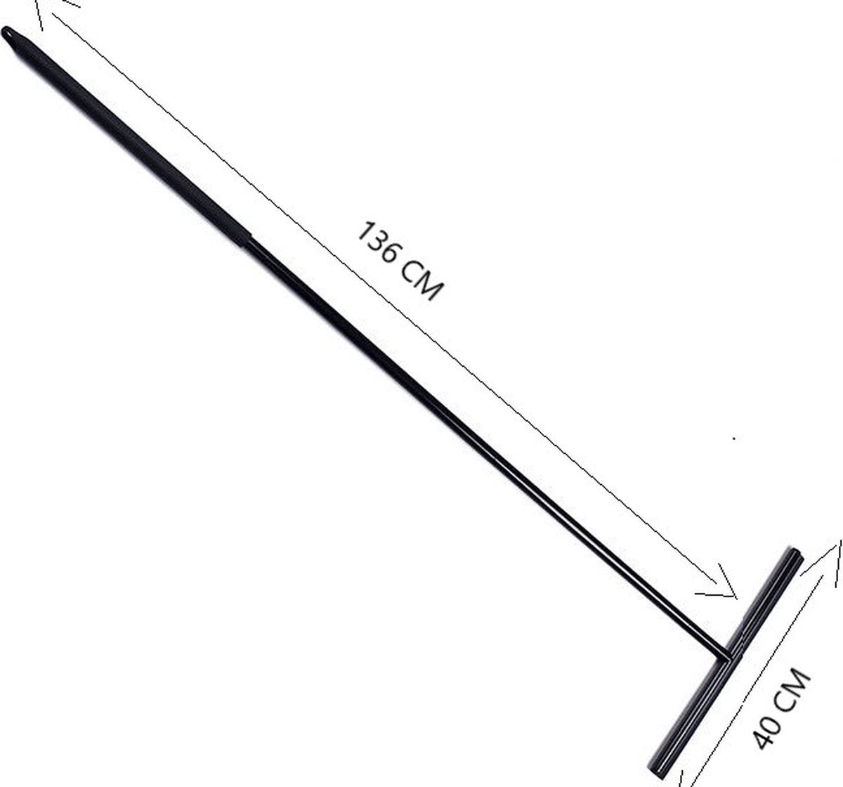 Vloertrekker met steel - brede wisser - vloerwisser - douwtrekker - vloertrekker badkamer - trekker douche - badkamer accessoires