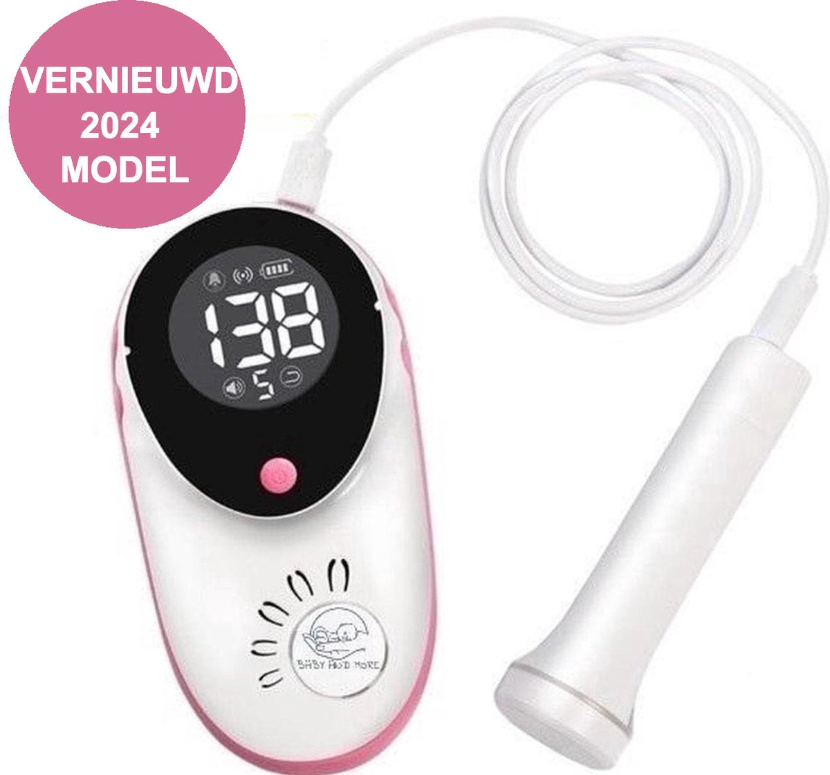 Doppler - Baby Heart Monitor - Including Doppler Gel - With LCD Colour Screen
