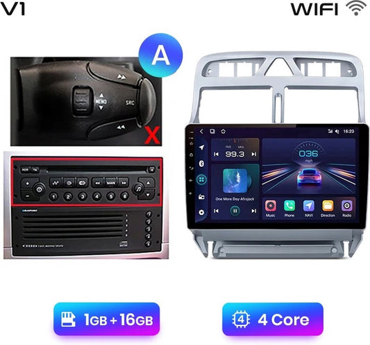 Autoradio - Android Carplay - Bluetooth Radio - Peugeot 307